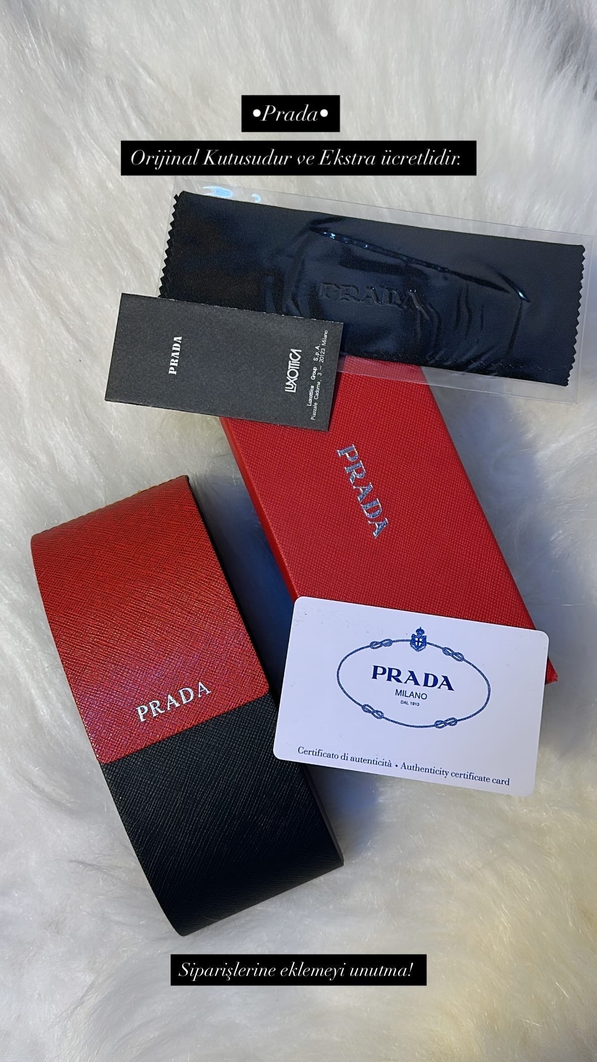 Prada Orijinal Kutu